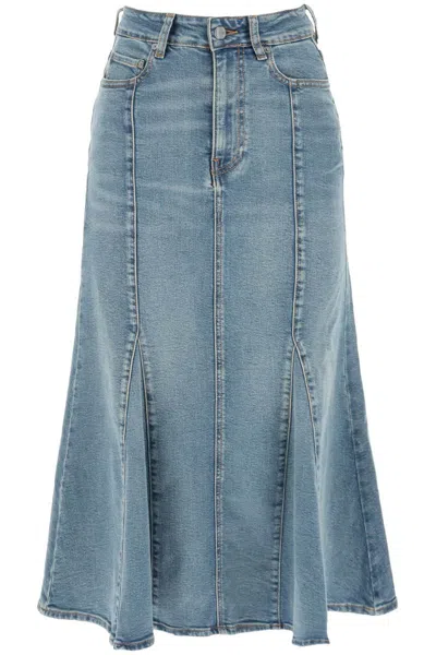 Shop Ganni Skirts In Clear Blue