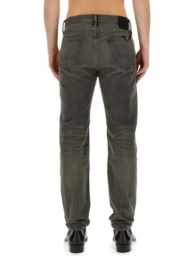 Shop Tom Ford Straight Leg Jeans In Grey