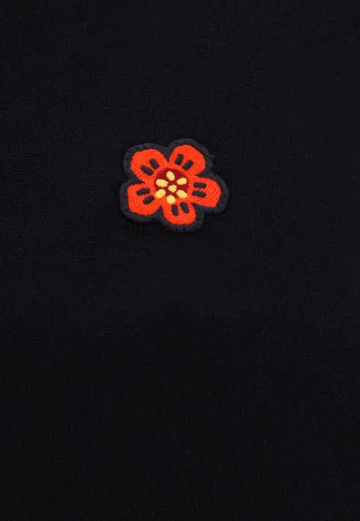 Shop Kenzo Boke Flower Crewneck Sweater In Black