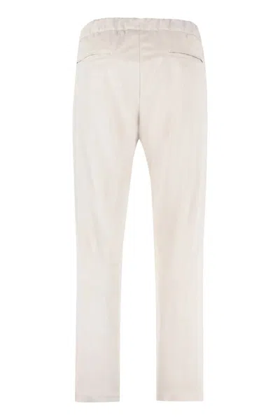 Shop Herno Eco-suede Trousers In Grey