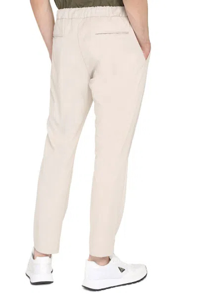 Shop Herno Eco-suede Trousers In Grey