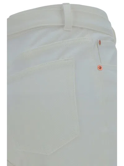Shop Sacai Pants In White