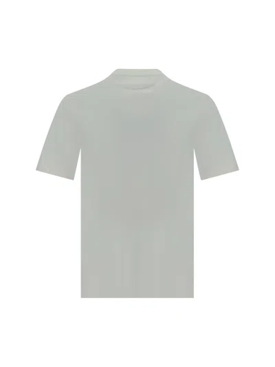 Shop Brunello Cucinelli T-shirts In Off White+creta+rosso