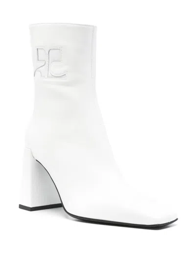 Shop Courrèges Boots In Heritage White