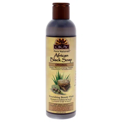 Shop Okay African Black Liquid Soap By  For Unisex - 8 oz Soap