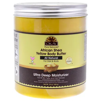 Shop Okay African Shea Yellow Body Butter Moisturizer By  For Unisex - 30 oz Body Butter