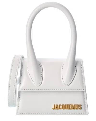 Shop Jacquemus Le Chiquito Leather Clutch In White