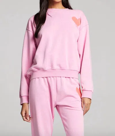 Shop Saltwater Luxe Perry Pullover Sweatshirt In Pink