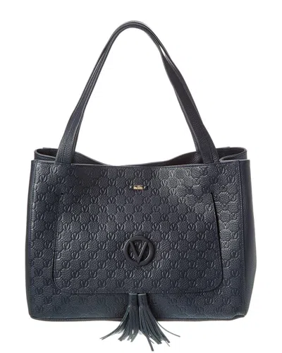 Shop Valentino By Mario Valentino Ollie Leather Tote In Blue