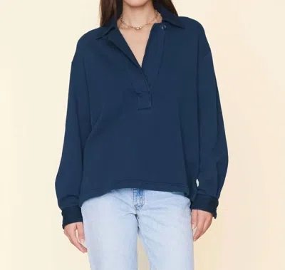 Shop Xirena Dawn Sweatshirt In Rain Blue In Multi