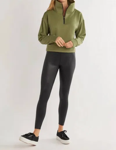 Shop Dudley Stephens Dunning Pullover Top In Army Green