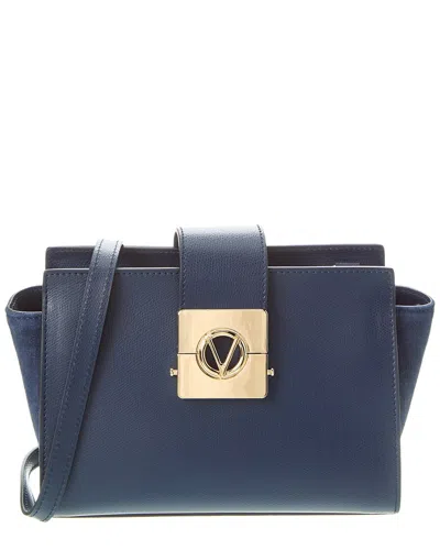 Shop Valentino By Mario Valentino Kiki Leather Shoulder Bag In Blue