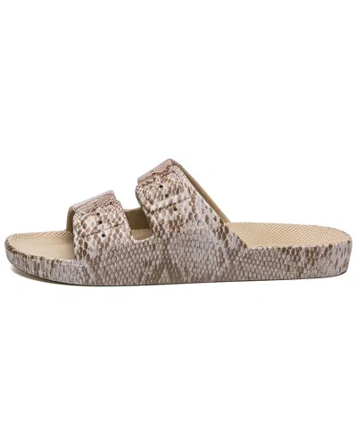 Shop Freedom Moses Two Band Sandal In Brown