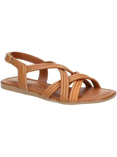 Shop Bella Vita Womens Comfort Insole Manmade Flatform Sandals In Brown