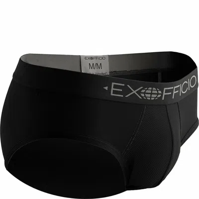 Shop Exofficio Men's Give-n-go Sport Mesh Brief In Solid Black In Multi