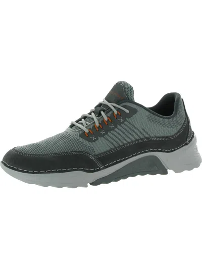 Shop Rockport Rocsports Ubal Mens Mesh Fitness Athletic And Training Shoes In Grey