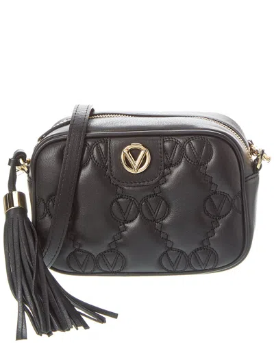 Shop Valentino By Mario Valentino Amel Monogram Leather Crossbody In Black
