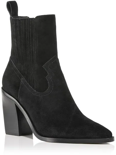 Shop Aqua Gal Womens Pointed Toe Dressy Ankle Boots In Black