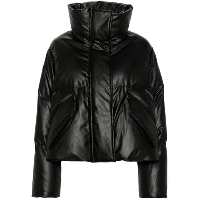 Shop Mm6 Maison Margiela Coats In Black