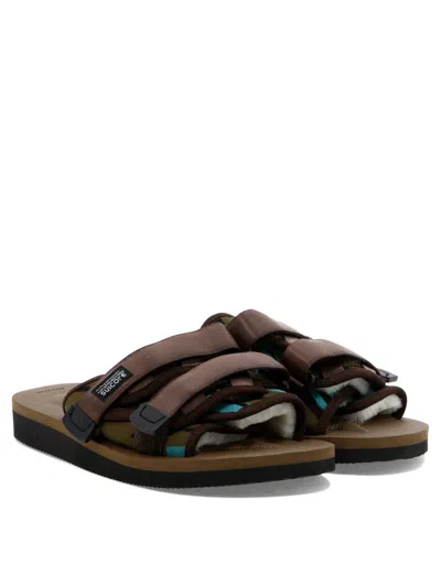Shop Suicoke "moto-mab-pt04" Sandals In Brown