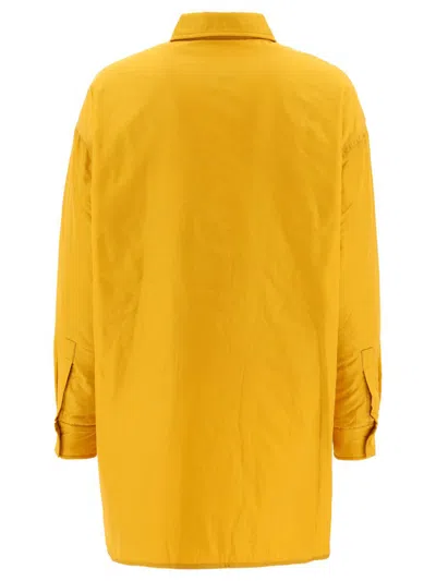 Shop Aspesi "thermore" Overshirt In Yellow