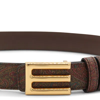 Shop Etro Belts Brown