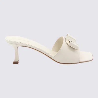 Shop Ferragamo Sandals In Mascarpone