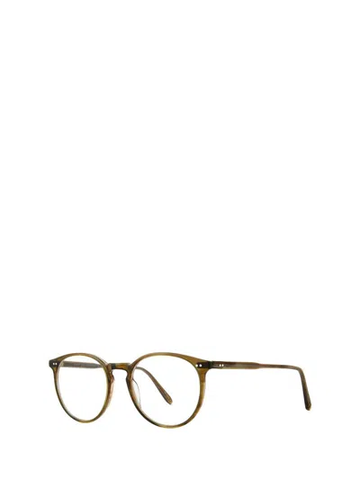 Shop Garrett Leight Eyeglasses In Olive Tortoise