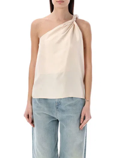 Shop Loulou Studio Adiran Torchon Top In Cream Rose