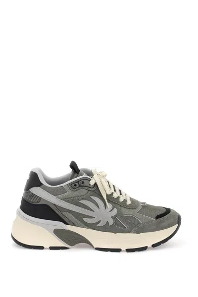 Shop Palm Angels Palm Runner Sneakers For In Verde