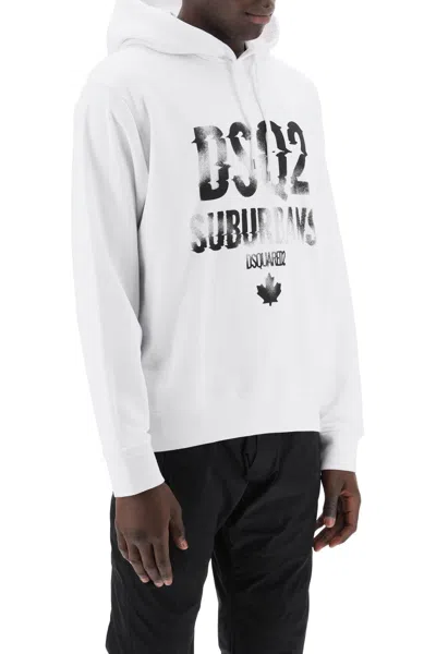 Shop Dsquared2 "suburbans Cool Fit Sweatshirt Men In White