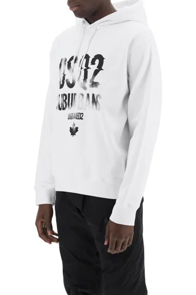 Shop Dsquared2 "suburbans Cool Fit Sweatshirt Men In White
