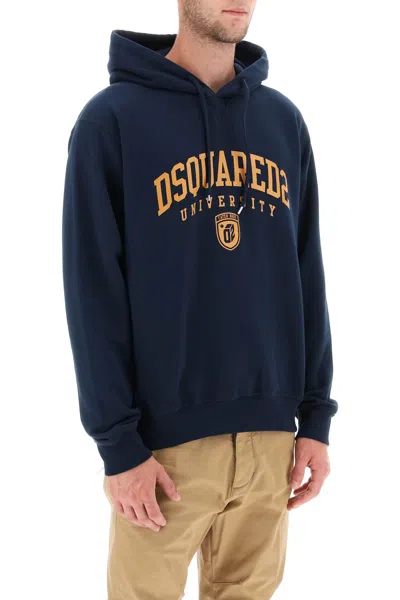 Shop Dsquared2 'university' Cool Fit Hoodie Men In Multicolor