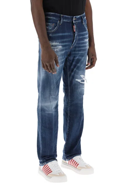 Shop Dsquared2 Destroyed Denim Jeans In 642 Style Men In Multicolor