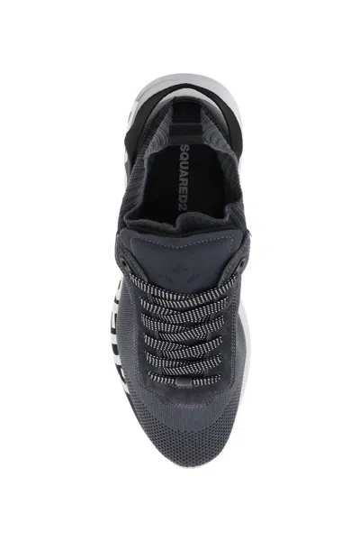 Shop Dsquared2 Fly Sneakers Men In Gray
