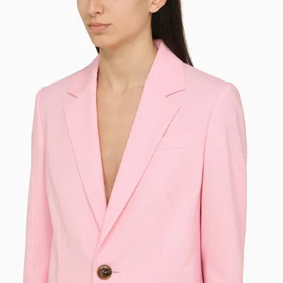 Shop Dsquared2 Pink Wool-blend Palazzo Trousers Women
