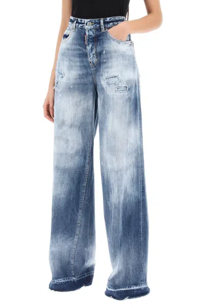 Shop Dsquared2 Traveller Jeans In Light Everglades Wash Women In Multicolor
