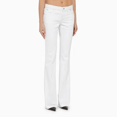Shop Dsquared2 White Denim Trousers Women