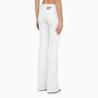 Shop Dsquared2 White Denim Trousers Women