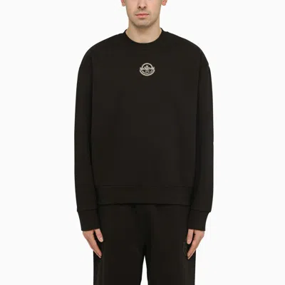 Shop Moncler X Roc Nation By Jay-z Black Cotton Sweatshirt With Logo Men