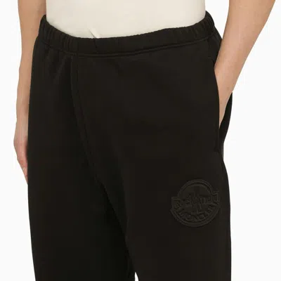 Shop Moncler X Roc Nation By Jay-z Black Cotton Sports Trousers With Logo Men