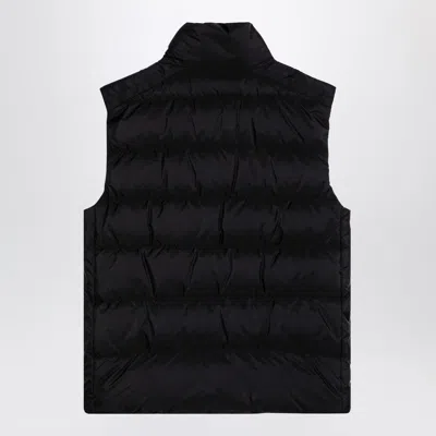 Shop Prada Black Padded Re-nylon Waistcoat With Logo Men