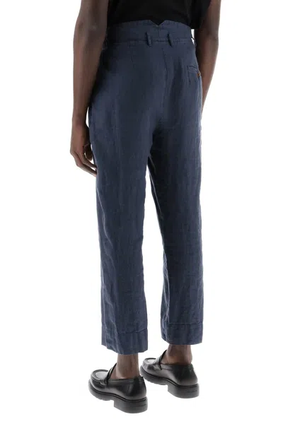 Shop Vivienne Westwood Cropped Cruise Pants Men In Blue