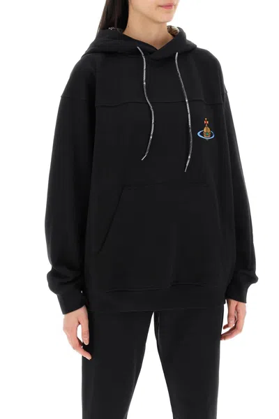 Shop Vivienne Westwood Hooded Sweatshirt Women In Black