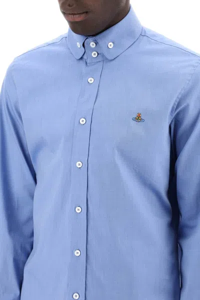Shop Vivienne Westwood Two Button Krall Shirt Men In Blue