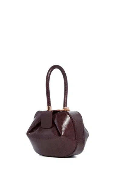 Gabriela Hearst Demi Bag In Bordeaux Snakeskin In Bordeaux