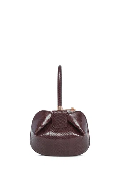 Gabriela Hearst Demi Bag In Bordeaux Snakeskin In Bordeaux