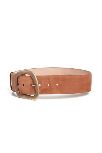 Gabriela Hearst Large Simone Belt In Brown Suede In Brown