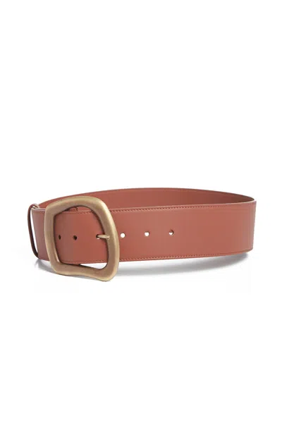 Gabriela Hearst Large Simone Belt In Cognac Leather In Cognac