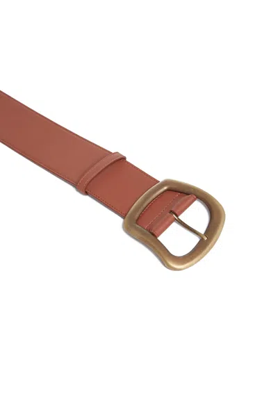 Gabriela Hearst Large Simone Belt In Cognac Leather In Cognac